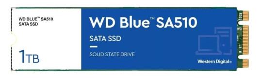 WD Blue SA510 1TB M.2 SSD - Solid State Drive for Harddiskoppgradering