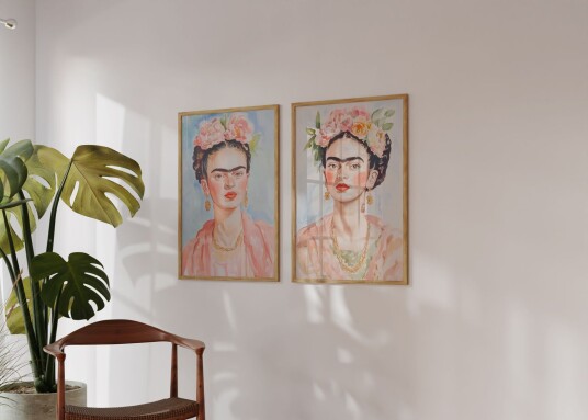 Plakat Frida Kahlo Portrett / Sett med 2