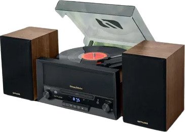 Muse Mt-120Mb Platespilleranlegg Med Cd, Usb Og Aux-Inngang
