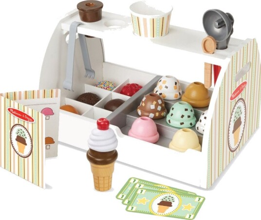 Melissa & Doug Iskrembutikk I Tre Lekesett 3+ År 20 Deler