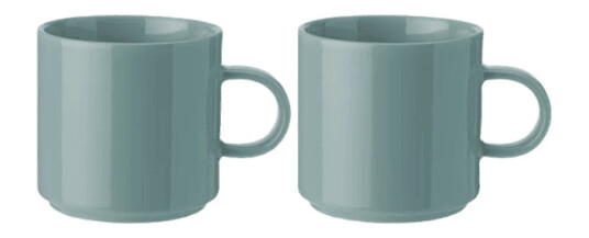 Stelton kopp 2-pakning Dusty Green