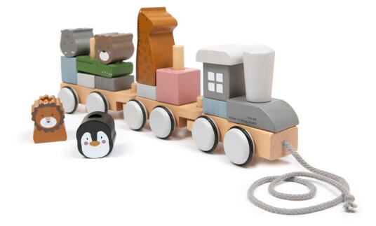 Smallstuff Stacking Train Wooden Zoo Smallstuff Stacking Train Wooden Zoo
