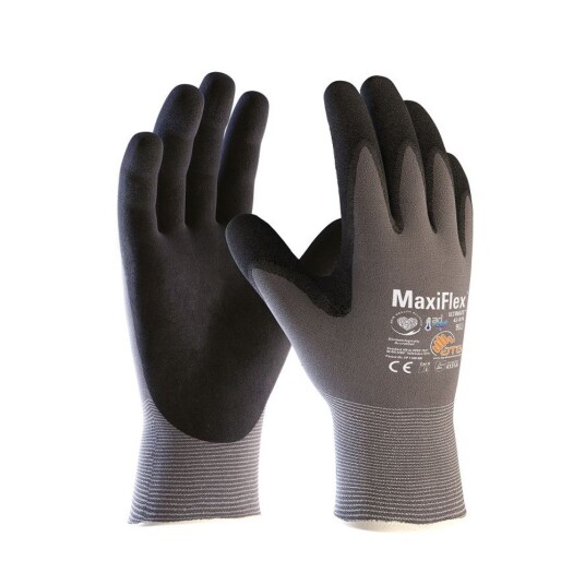 ATG MaxiFlex Grå Ultimate Ad-Apt HT hansker 12 par ,SBG-42-874 5