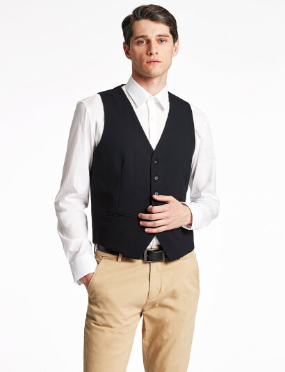 Lindbergh Mens Waistcoat For Suit - Blue - 50 Lindbergh Mens Waistcoat For Suit - Blue - 50