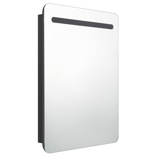 vidaXL LED-speilskap til bad blank svart 60x11x80 cm vidaXL LED-speilskap til bad blank svart 60x11x80 cm