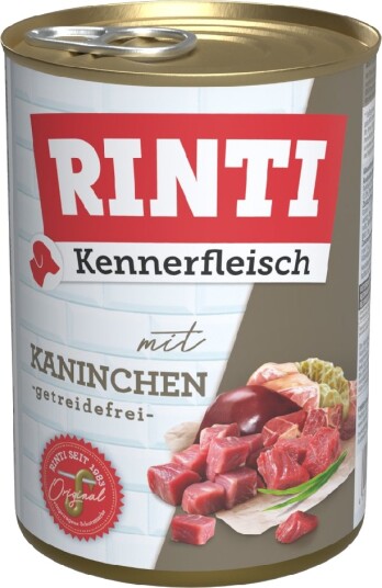 Rinti Våtfôr Kennerfleisch Kanin 24 X 400 G Rinti Våtfôr Kennerfleisch Kanin 24 X 400 G