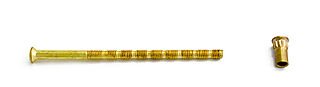 Habo kappeskruesett m5x90 mm polert messing