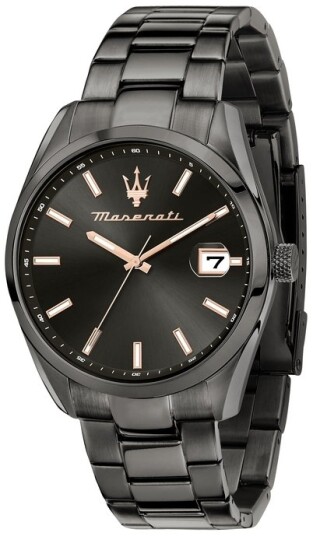 Maserati Herreklokke R8853151015 Attrazione Sort/Stål Ø43 mm Maserati Herreklokke R8853151015 Attrazione Sort/Stål Ø43 mm