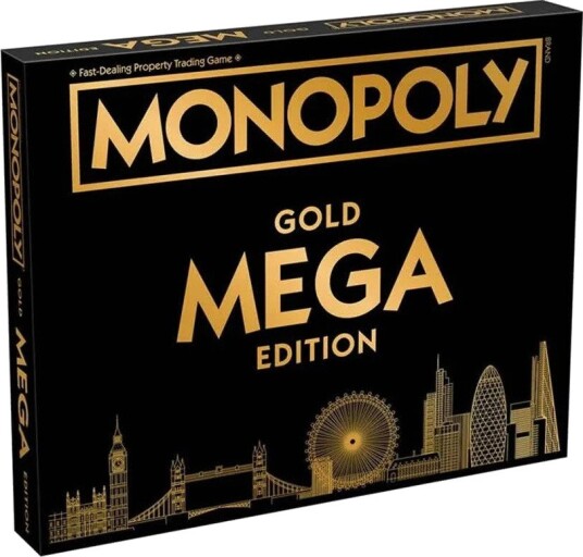 Monopol Mega Gull Edition Brettspill