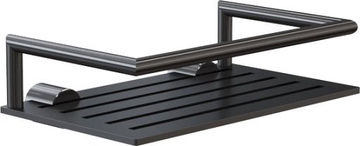 Frost NOVA2 såpehylle 1 200 mm børstet svart Frost NOVA2 såpehylle 1 200 mm børstet svart