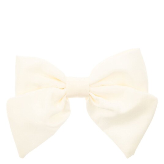 DARK Satin Bow Hair Clip Off White DARK Satin Bow Hair Clip Off White