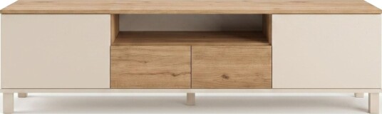 TV-benk Hanah Home Mood (180 x 49,2 x 35 cm) Sand Oak - Sand og eik