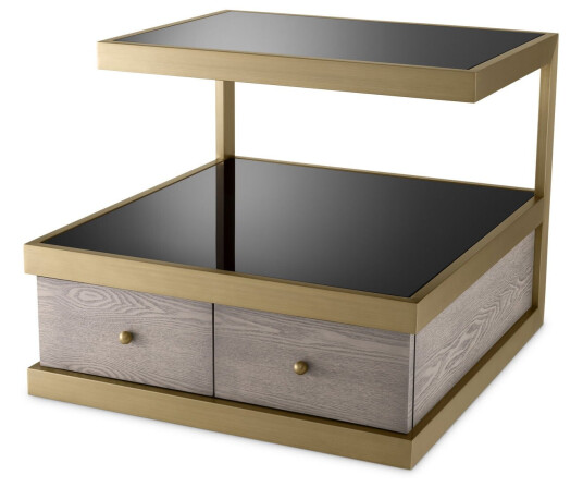 Kuboa sidebord brushed brass finish