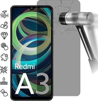 Xiaomi Redmi A3 Privatliv Beskyttelsesglass
