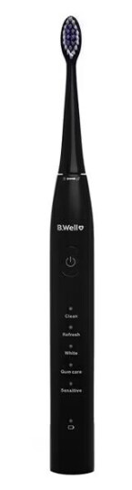 B.WELL Sonic Pro-850 Elektrisk Tannbørste med 5 Moduser Svart B.WELL Sonic Pro-850 Elektrisk Tannbørste med 5 Moduser Svart
