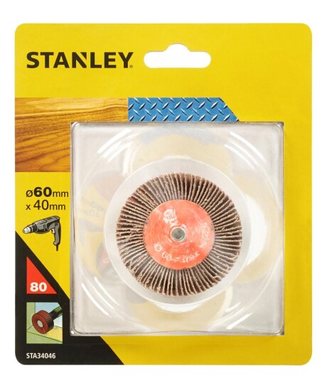 Stanley Lamellskive 60x40 mm K80 for Elektroverktøy