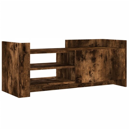 TV-benk røkt eik 100x35x40 cm konstruert tre 848378 TV-benk røkt eik 100x35x40 cm konstruert tre 848378