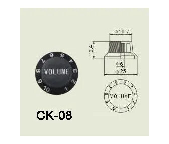 Wilkinson CK-08 el-gitar Volume/Control knob black