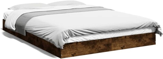Sengeramme røkt eik 120x200 cm konstruert tre 8721102598937