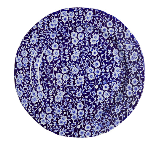 Burleigh Blue Calico tallerken 26,5 cm