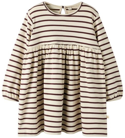 Lil" Atelier Kjole NmfLimia Turtledue/Catawba Lil Atelier 7 år 122 Kjole Hvit Rød