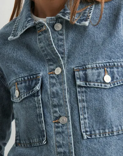 Nelly   Blå   Denim Pocket Jacket