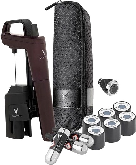 Coravin Timeless Six+ vinsystem i koffert 12 deler rød Coravin Timeless Six+ vinsystem i koffert 12 deler rød