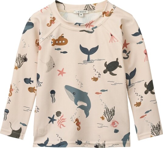 Liewood Badetop Noah UV40+ Sea Skapning/Sandy Liewood 1½ år 86 Badetøy Beige