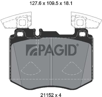 PAGID T3175N Bremseklosser