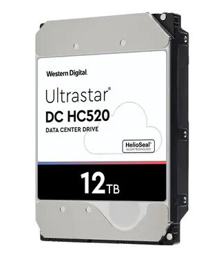 Wd Ultrastar Dc Hc520 512e Se 12tb 3.5" 7,200rpm Sata-600