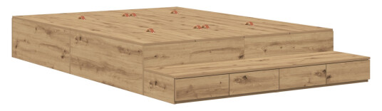 Lagringsseng Ramme i Artisan Eik 160x200 cm