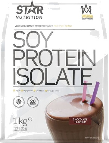 Star Nutrition Soy Protein Isolate 1 kg, proteinpulver 1000g CHOCOLATE Star Nutrition Soy Protein Isolate 1 kg, proteinpulver 1000g CHOCOLATE