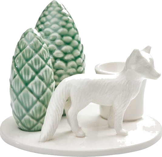Dottir Winter Stories lysestake rev i keramikk Hvit 8 cm Dottir Winter Stories lysestake rev i keramikk Hvit 8 cm