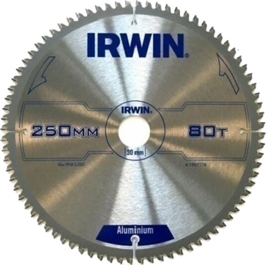Irwin 1907778 Sagblad for aluminium - 250x30mm, 80 tenner (TCG)