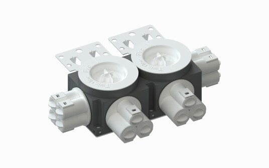 R-Line Veggboks 2x60-71mm 14 løps 16/20mm R-Line Veggboks 2x60-71mm 14 løps 16/20mm