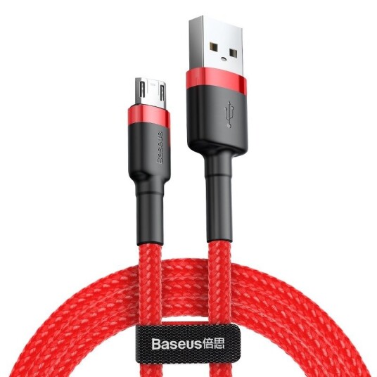 Baseus Micro USB-kabel 1.5A 2m Rød
