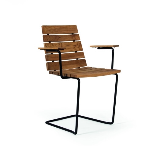 Skargaarden Grinda lenestol Teak/svart Svart Skargaarden Grinda lenestol Teak/svart Svart