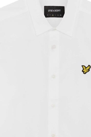 Lyle & Scott Long Sleeve Poplin Shirt White XL