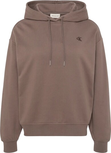 Calvin Klein Jeans Monogram French Terry Po Hoodie Brown M