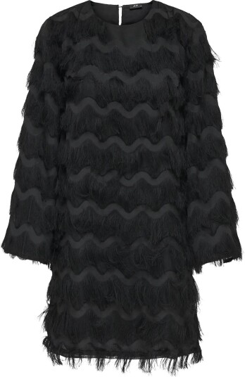 JDY Jdykesha L/S Midi Dress Wvn - BLACK - XS