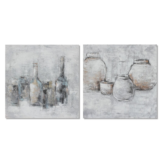 Dkd Home Decor Maleri Dkd Home Decor 100 X 2,8 X 100 Cm Vase Tradisjonell (2 Enheter)