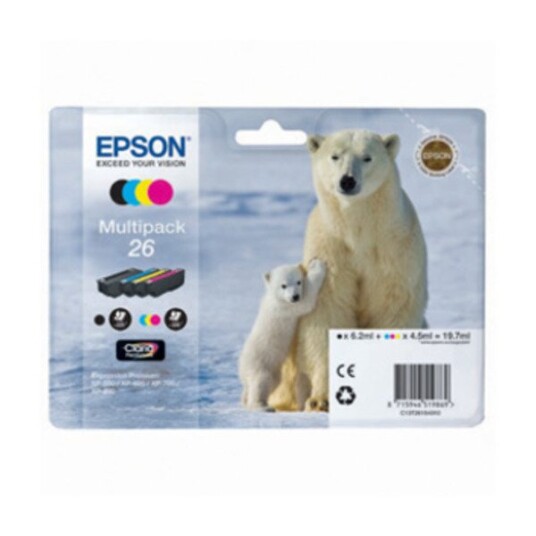 EPSON 26 (SORT/CYAN/MAGENTA/GUL)