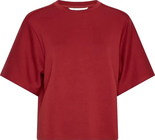 MSCH Copenhagen Mschmaelee Ima Q 2/4 Sweatshirt   Red   L/XL