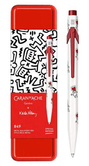 Caran d'Ache 849 Keith Haring White Kulepenn