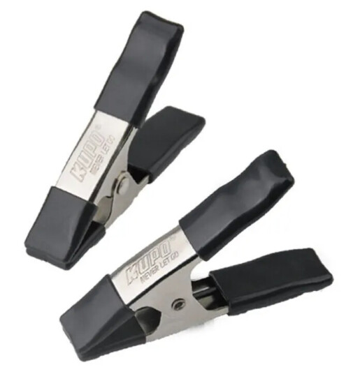 Kupo KCP-354-BK 4in Steel Spring A Clamp Black (Set of 2)