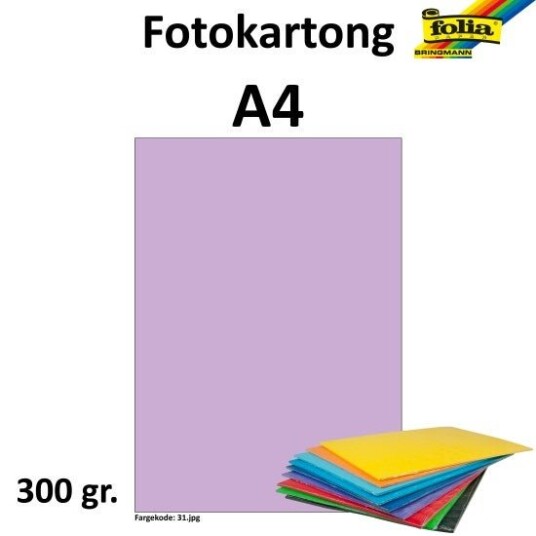 Fotokartong A4 300G Syrinlilla Fotokartong A4 300G Syrinlilla