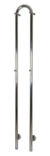 Kriss Duo Håndkletørker f/El-tilkobling 1480x190 mm, poleret rustfrit stål