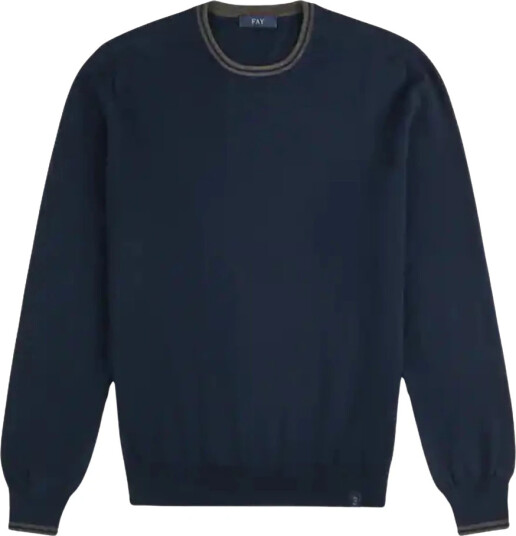Fay Herre Strikkevarer Blå 2XL, Fay Herre Strikkevarer Blå 2XL,
