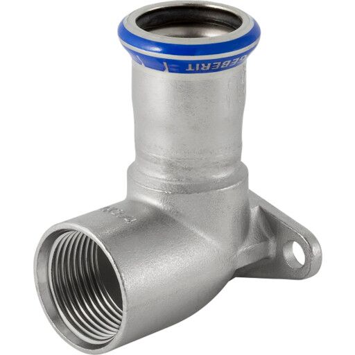 Geberit 22mmx3/4" Syrefast Platealbu Pressfitting for Hydraulikk