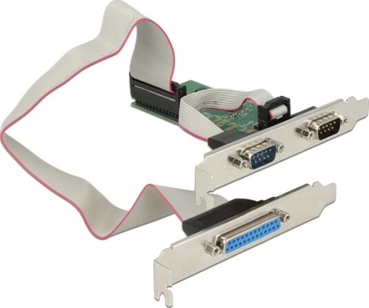 Delock PCIe RS 232 2 Port + Parallel 89556